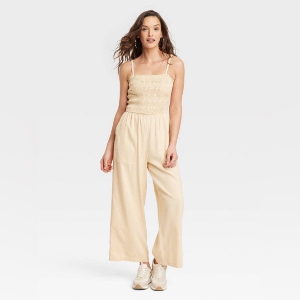 Women's Cream Jumpsuit